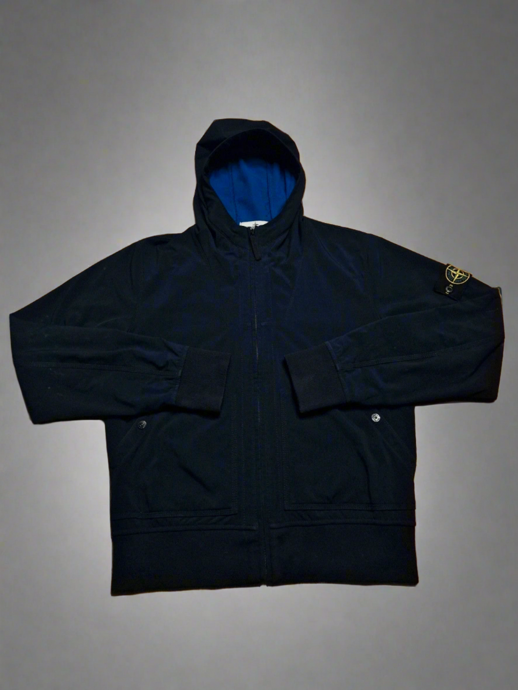 Stone Island Navy Soft Shell-R Coat