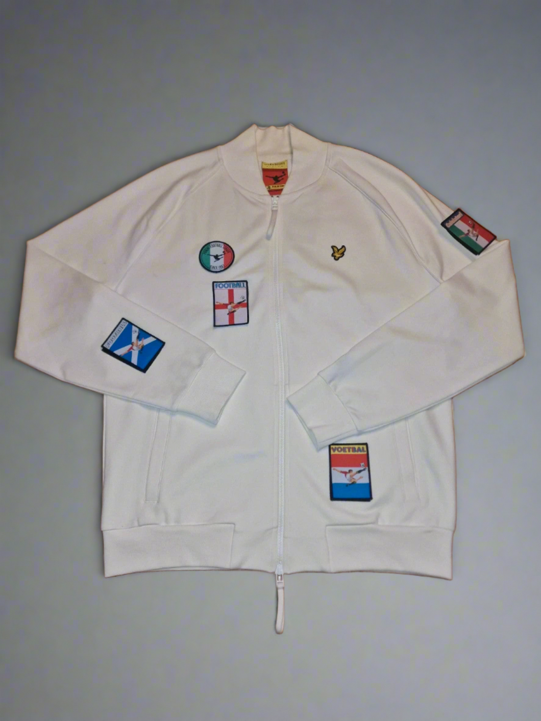 Lyle & Scott X Panini Cream Bomber Jacket