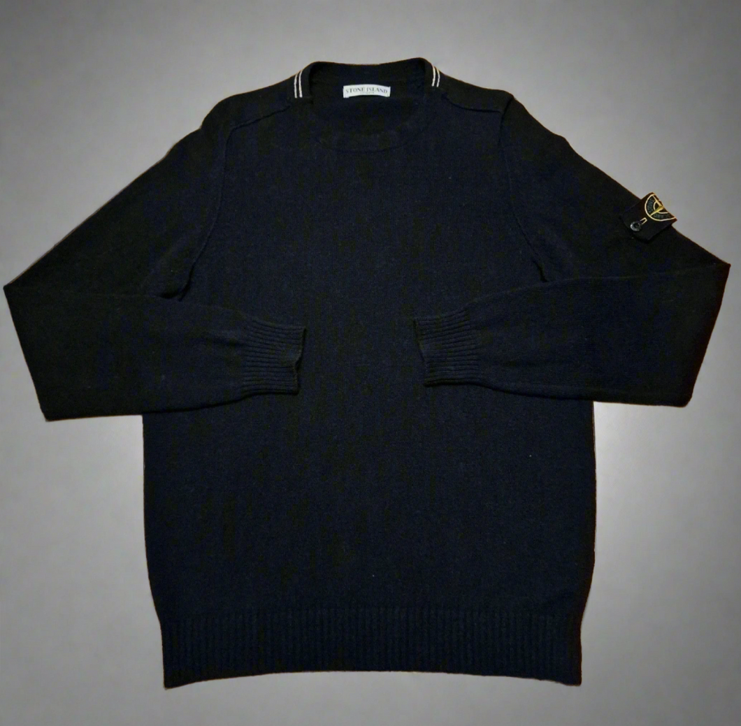 Stone Island Black Knit Jumper