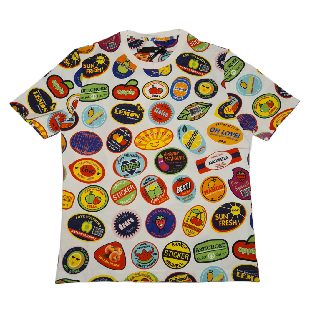 Moschino Fruit Stickers Tshirt