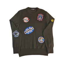 Load image into Gallery viewer, Dolce &amp; Gabbana Army Green Patch Knit Sweater
