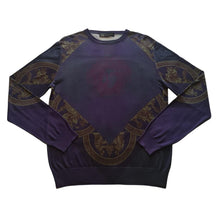 Load image into Gallery viewer, Gianni Versace Dark Blue &amp; Green Pattern Sweatshirt
